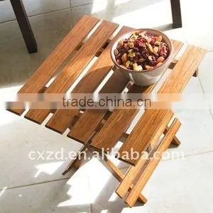 Hot Selling Wooden Folding Table Walnut Wood Oil Painted thumbnail-5