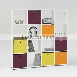 Mdf Wood Cube Organizer Home Furniture Stackable Cube Wooden Organizer Storage Boxes thumbnail-1