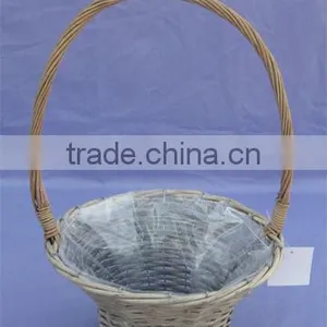 Inexpensive Single Wicker Gift Basket thumbnail-1