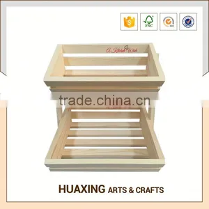 Competitive Price High Quality Storage Wooden Fruit Basket Rack thumbnail-2
