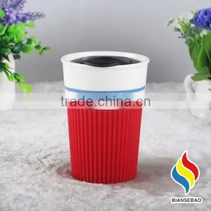Fda Passed 350ml Ceramic Travel Cup With OEM Design thumbnail-1
