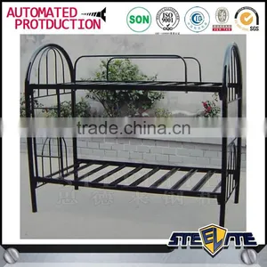 Dormitory Furniture Cheap Metal Double Metal Sheet Tube Metal Bunk Bed for Adults thumbnail-1