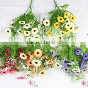 Artificial Chrysanthemum Flower Decorative Landscaping Flower Bouquet for Wholesale thumbnail-2