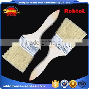 3" Wall Paint Brush Wood Handle Natural Synthetic Bristle Blend Filament thumbnail-6