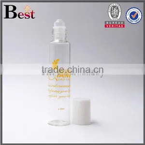 Cosmetics Hot Products Different Size Silk Screen Printing Clear Roll on Glass Bottle Tube Perfume Essential Oil Roll Bottle thumbnail-3