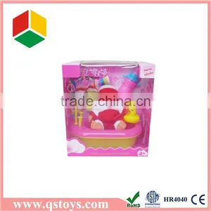 Newborn Plastic Baby Doll Shower Toy With EN71 thumbnail-1