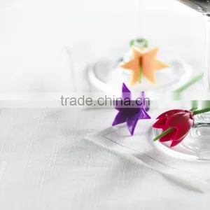 Duo Tone Floral Wine Charms thumbnail-2