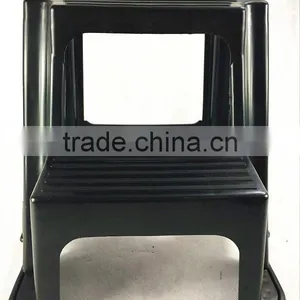 2-Step Plastic Stool With Non-Slip Step Treads, Double Step Stool thumbnail-4