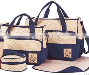 Wholesale Durable 5pc Set Baby Diaper Bag With Polyester thumbnail-5