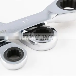 Double Head Ratchet Wrench With Mirror Surface thumbnail-3