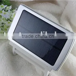 8000mAh Rectangle Shape Solar Panel Power Bank With Lights thumbnail-5