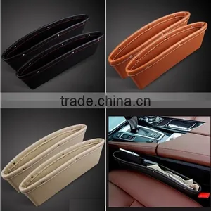 Premium PU Leather Seat Catch Car Seat Slit Pocket Organizer thumbnail-1