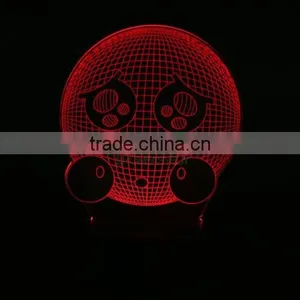 Lovely Emoji Expression Smile 3D Effect LED Night Light Unique Lighting Lamp thumbnail-3