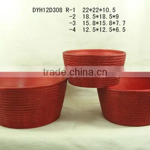 Ceramic Flower Planter Pot Christmas Series thumbnail-6