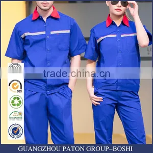 Royal Blue Design Summer Cotton Professional Work Shirts thumbnail-1