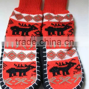 Kids Anti Slip Moccasin Slipper Sock thumbnail-3