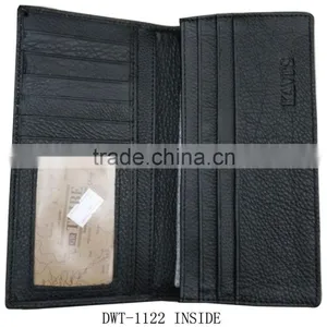 Fashion China Supplier Stamp Logo Black Men Real Leather Hand Purse thumbnail-2