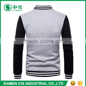 New Pattern Custom Logo Sailor Collar Couple Unisex Cotton Fleece Varsity Jacket thumbnail-5