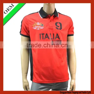 2014 New Style Printing Fashion Polo Sport T-shirt for Men / Polyester t Shirt thumbnail-1