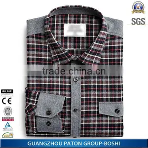 Latest Slim Fit Long Sleeve Plaid Shirts For Men Pictures Of Available Colors thumbnail-5