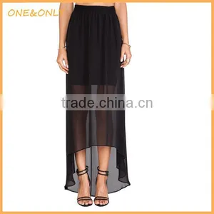Front Short and Long Back Skirt thumbnail-1