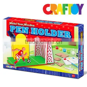 Make Your Own Color Your Wooden Soccer Pen Holder thumbnail-3