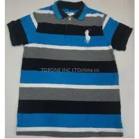 Flowered Sword Slim Fit Stripe Shirts for Men thumbnail-1