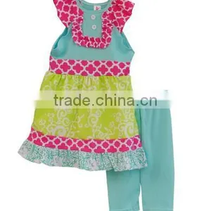 Summer Little Girls 2 Pieces Kids Children's Clothing Outfits thumbnail-6