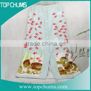 Custom Printed Sheared Terry Towel Dress thumbnail-1