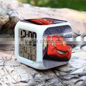 2015 Hot Cars LED Digital Clock Cars Desk Clock, Cars Alarm Clock,Cars LED Clock thumbnail-2