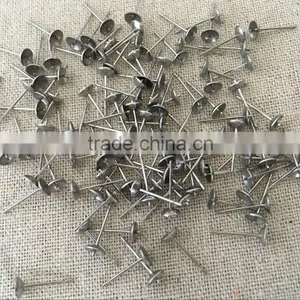 Stainless Steel Handmade Stud Earrings Accessory Earrings Jewelry Making Findings Cross Bowl-Shaped Post for Ball Stud Earring thumbnail-2