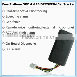 Free Platform Car Mini Tracker OBD On-Board Diagnostic GPS/GSM/GPRS Motorcycle Truck Taxi Car GPS Tracker Vehicle Real-time thumbnail-6
