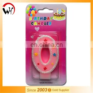 EN71 2015 New Pink Glitter Number Candle Factory thumbnail-1