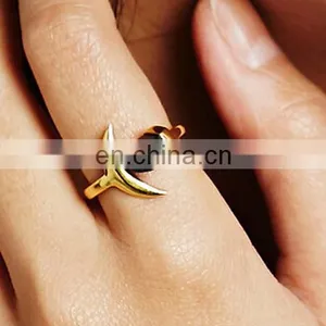 Moon Shaped Amethyst Knuckle Rings Hot Sales thumbnail-2