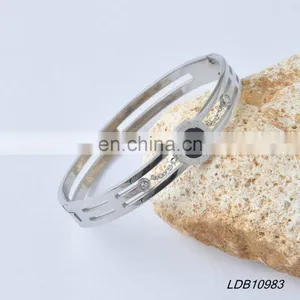 Crystal With Smoothly Open Cuff Bracelate thumbnail-2