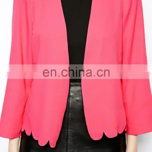 Hot New Products Coat for 2015 Women Blazer for Latest Formal Blazer Design in China thumbnail-3