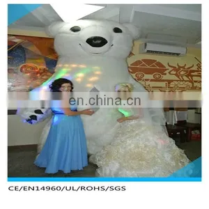 Wedding Inflatable Polar Bear Mascot Costume Inflatable Ice Bear thumbnail-1