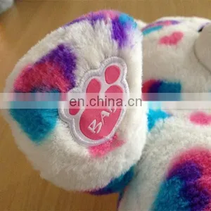 Rainbow Colorful Bear With Full Heart Nice Hot Sale Plush Bear Toy thumbnail-3