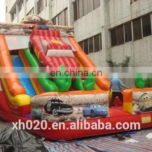 Car Decoration Giant Steep Inflatable Water Slide thumbnail-3