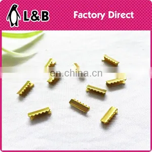 Fashion Ends Fastener Metal Gold Clasp for Cord Ends thumbnail-1