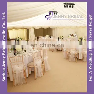 C421A Organza Luxury Throne Garden Chair Covers for Weddings thumbnail-1