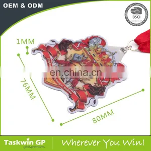 Newest Customized Souvenir 3d Custom Color Metals Medal With Ribbon thumbnail-6