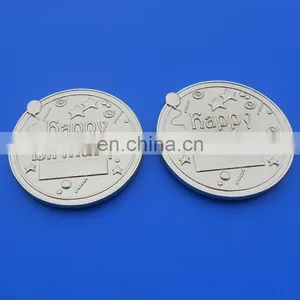 Hot Selling Happy Birthday/best Wishes Collect Gifts Silver Coin With Pouch thumbnail-3