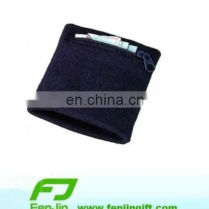 Sport Wristband Terry Zipper Sweatbands thumbnail-1