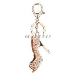Popular Elegant Women Rhinestone High Heel Key Chain for Decoration thumbnail-2