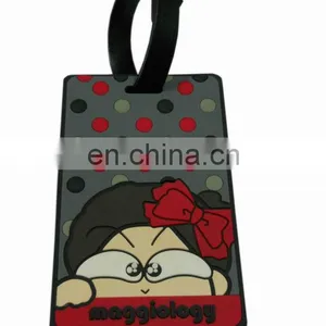 Soft Rubber Luggage Tag With Strap thumbnail-1