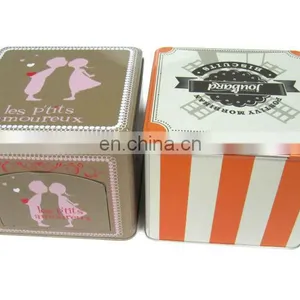 Square Shape Packing Tin for Coffee Tin Box With Door thumbnail-3