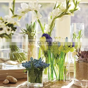Home Goods Decorative Acrylic Flower Glass Vase,waterproof Flower Vase thumbnail-3