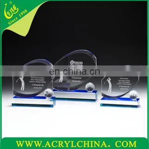 Best Sale Customized Acrylic Oval Trophy Golf Medal Wholesale Award thumbnail-1