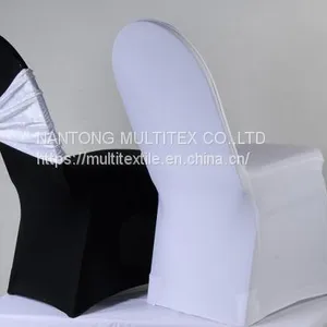 White and Black Cheaper Spandex Chair Cover thumbnail-1